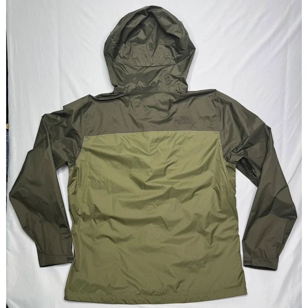 The North Face Venture 2 DryVent Rain Jacket Mens Large Green Two Tone Hooded